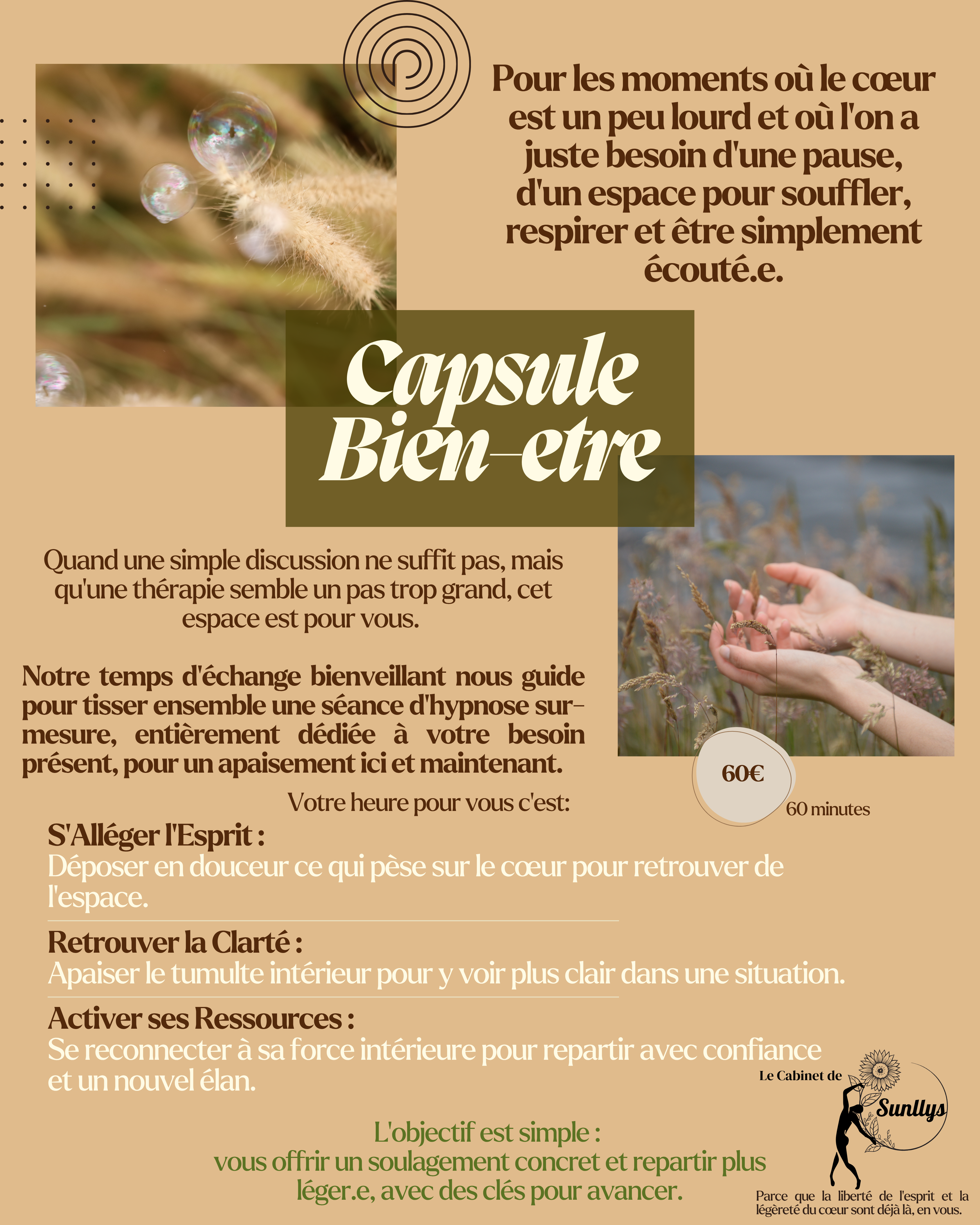 Séance Capsule Bien-Être au Cabinet de Sunllys