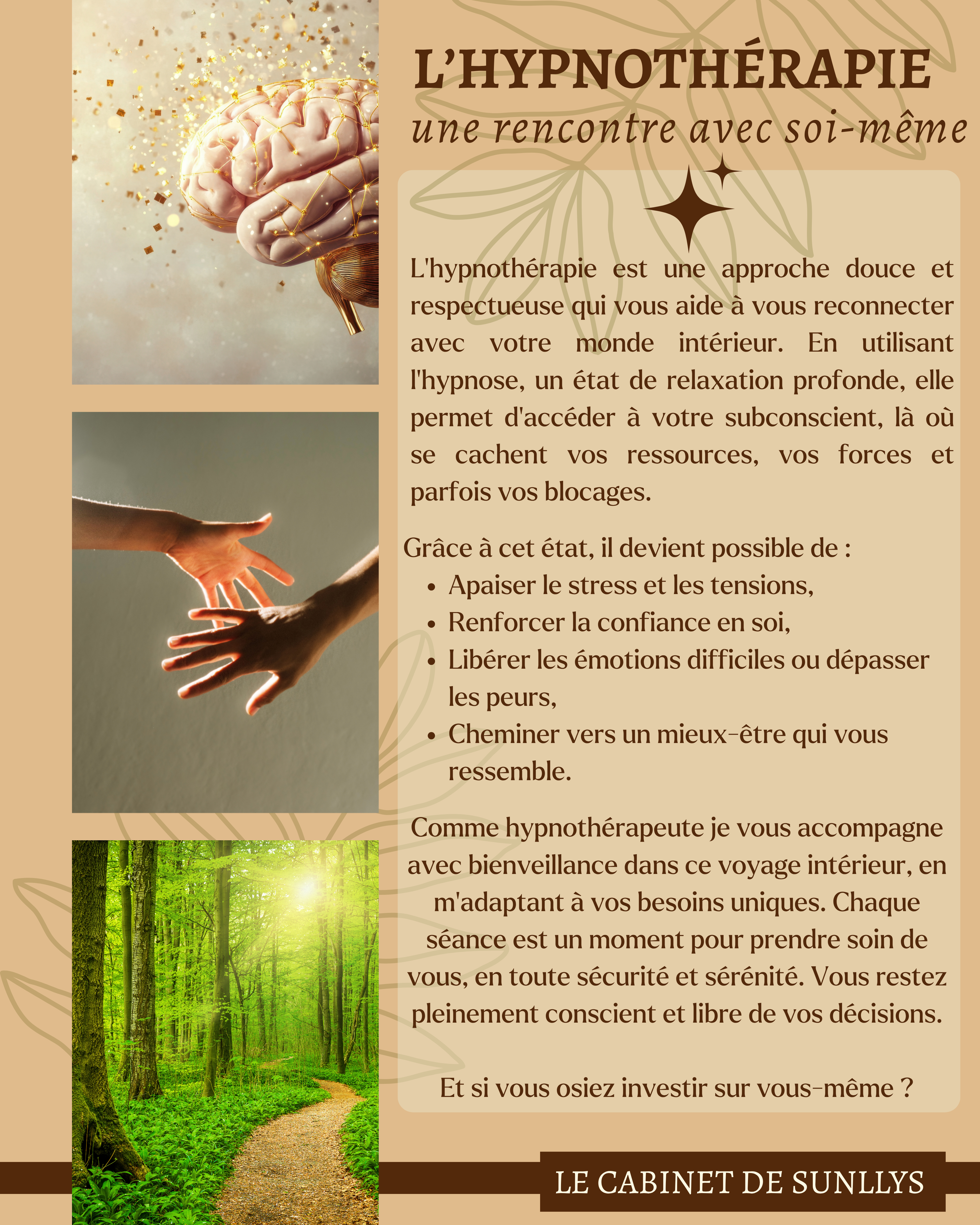 Illustration de l'hypnothérapie au Cabinet de Sunllys