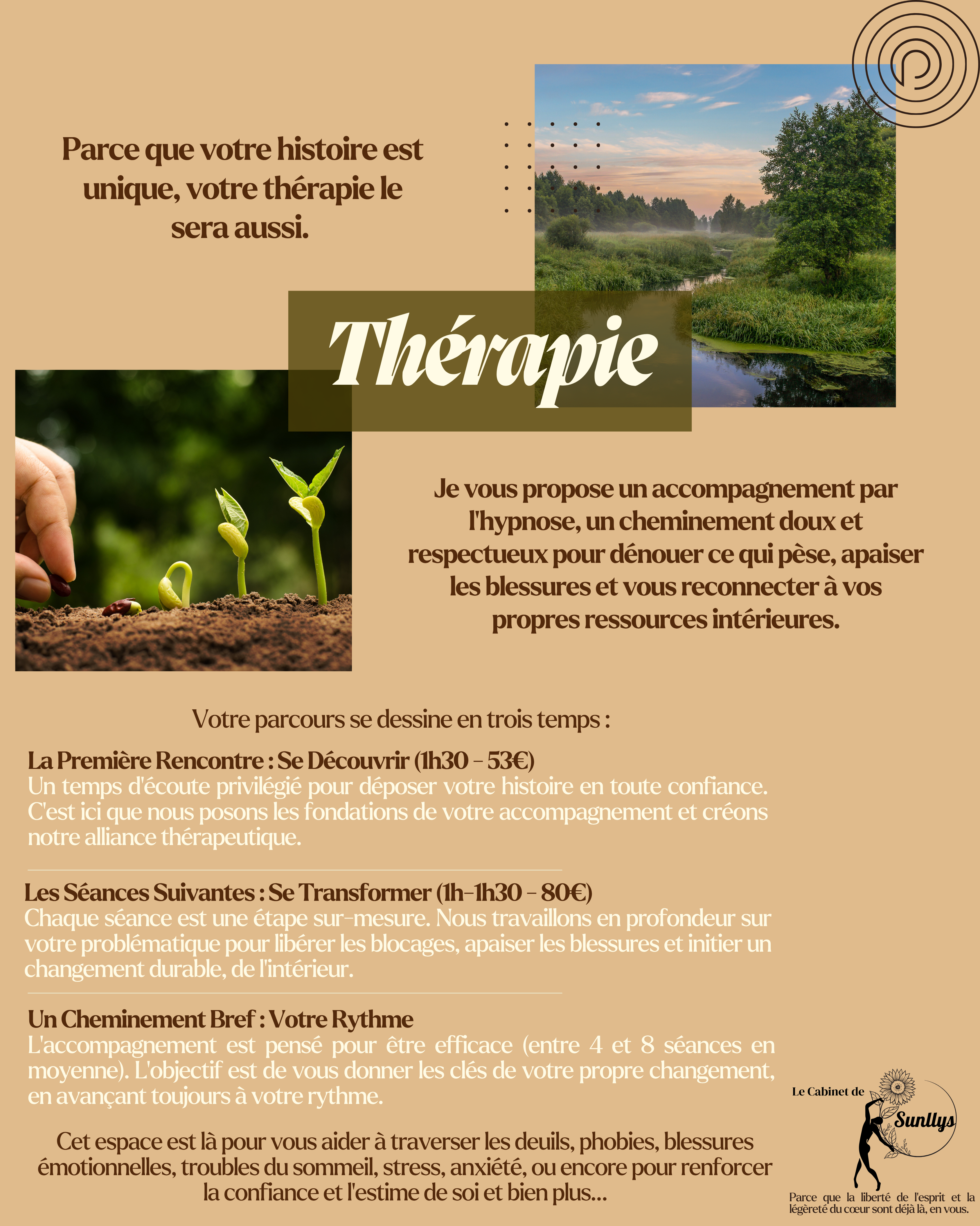 Séance de thérapie par hypnose au Cabinet de Sunllys