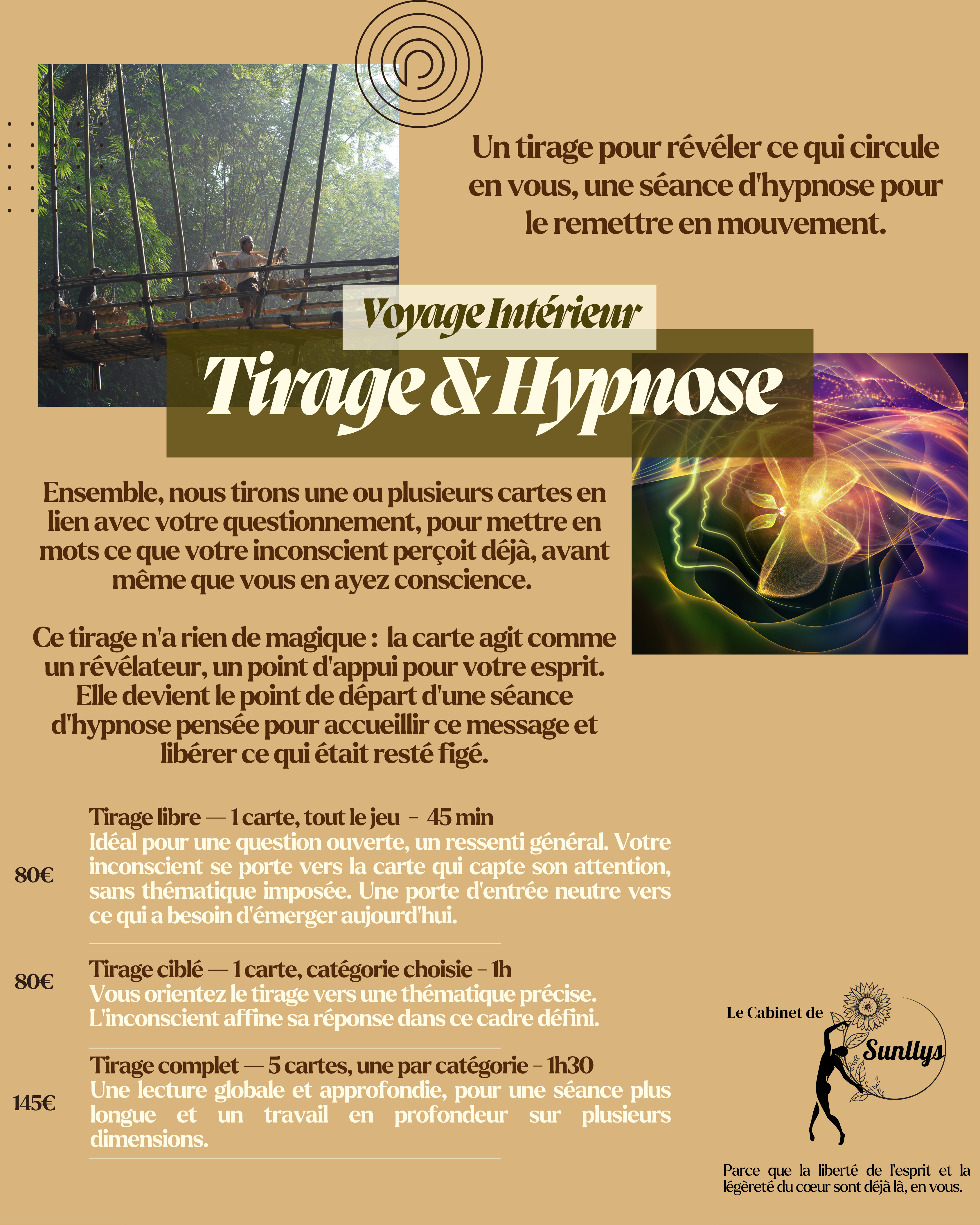 Tirage de cartes suivi d'une séance d'hypnose